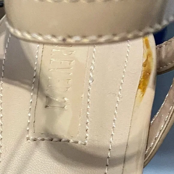 Nude patent strappy heeled sandals - Picture 11 of 13